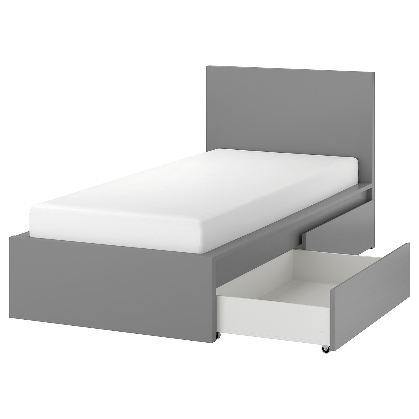 MAILY (Gray) Drawers Storage Bed - Single Size (90 & 100 & 120cm)