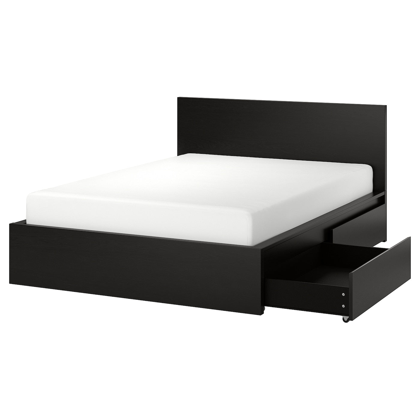 MAILY (Black) Drawers Storage Bed - Double Size (140 & 150cm)