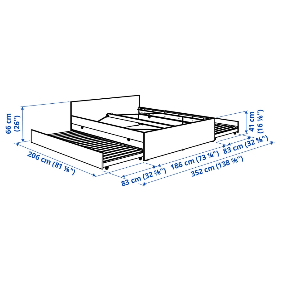 Vihaltra Triple Dreamer - Bed 200x180cm.
