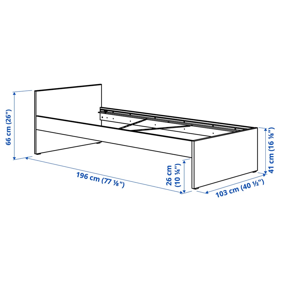 Vihaltra Mini-Bed 196x103x66cm.