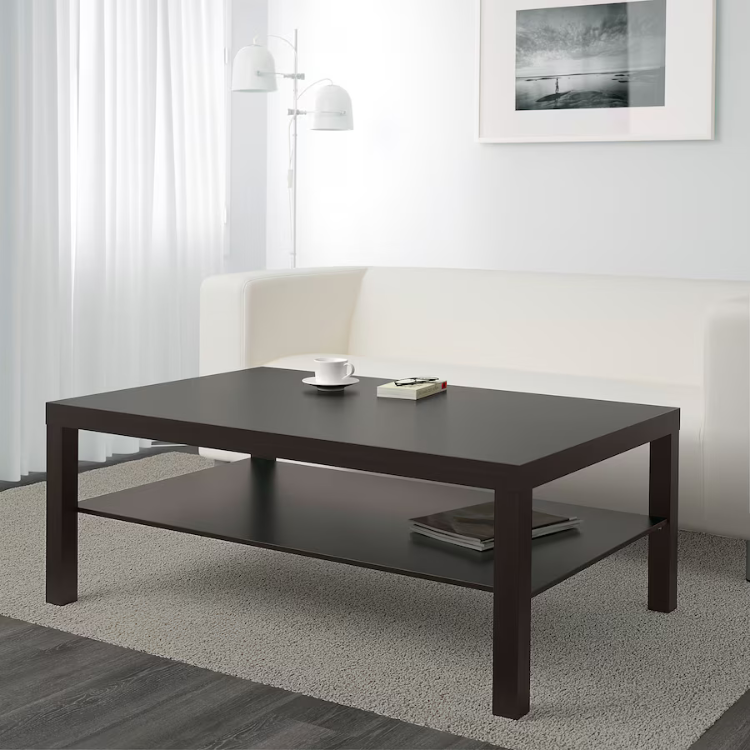 LUCK Coffee Table Black 78 x 118 x 45 cm