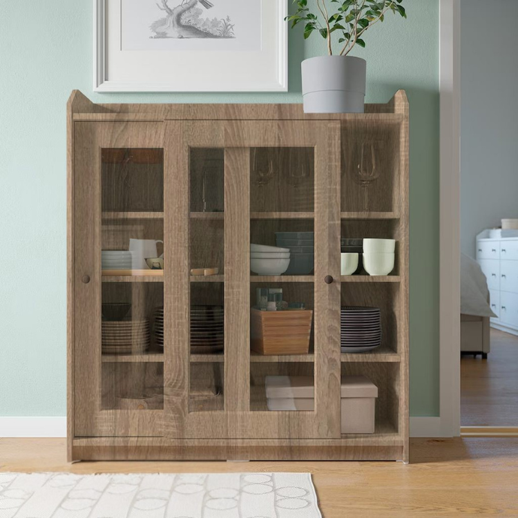 Rakva Oak Storage unit -116cm × 36cm × 105cm.