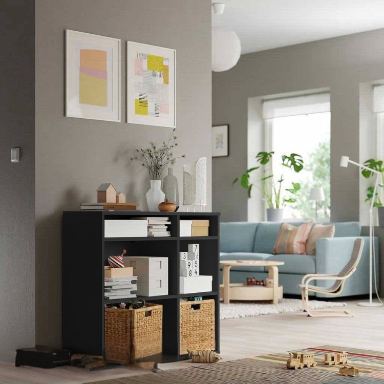 Expona Black Display Unit – 4-Shelf - 90cm x37cm x95cm.