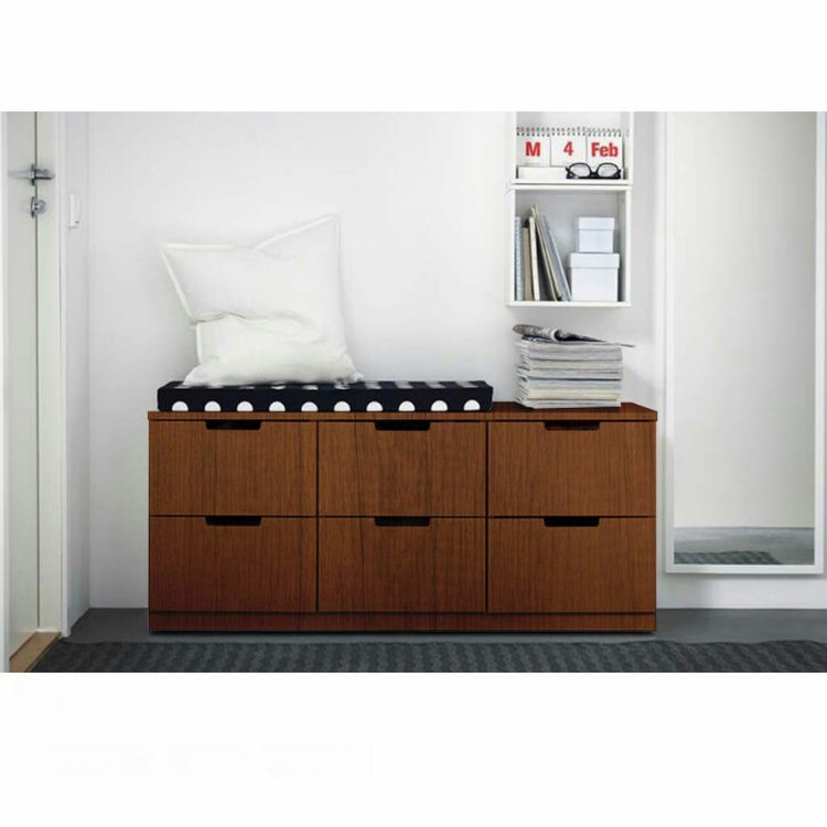 Storva Brown Unit drawers - 52cm × 45cm × 120cm.