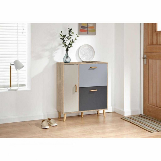 DELTA Beige Shoe Storage - 90cm × 30cm × 75cm.