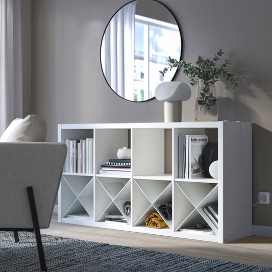 Kseries Shelving unit with 4 X insert, 77x39x147cm