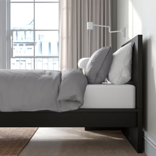 MAILY (Black) Standard Bed - Single Size (90 & 100 & 120cm)