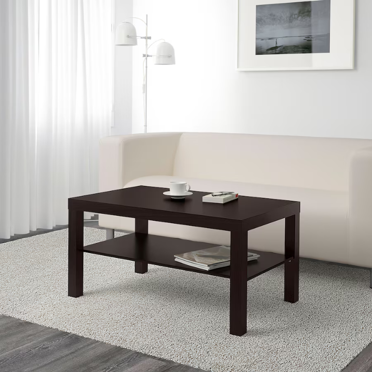Black Coffee Table - 90cm x 55 cm x 45cm.