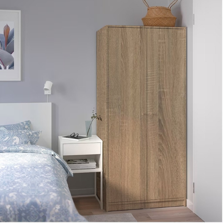 Max Oak Wardrobe – 80x40x176cm
