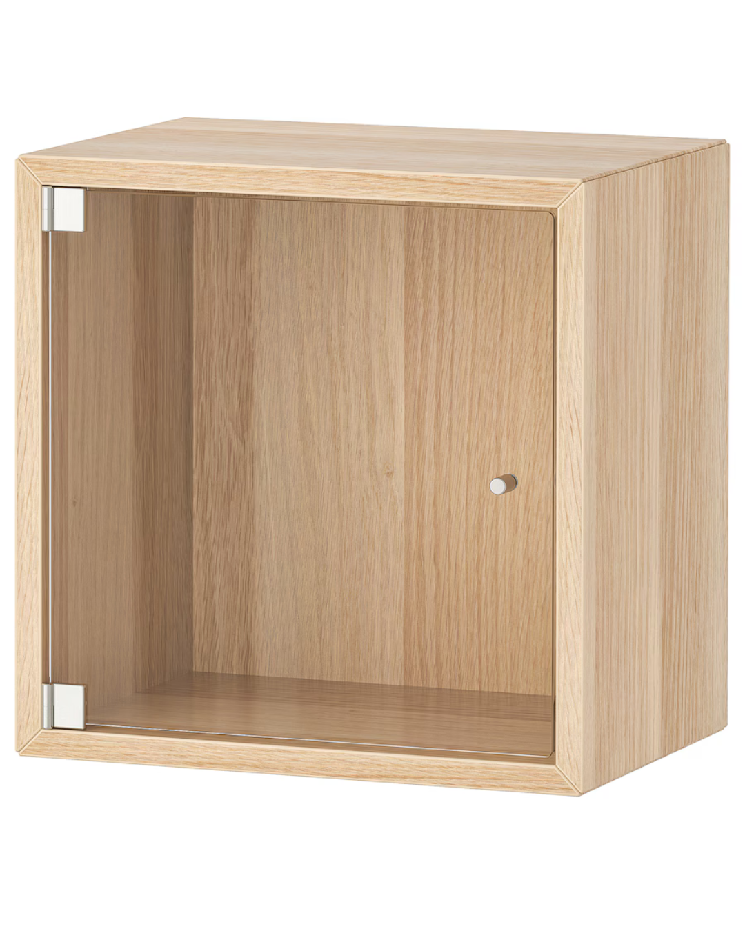 GlowCab – Cabinet with Glass – Oak– 35×25×35 cm