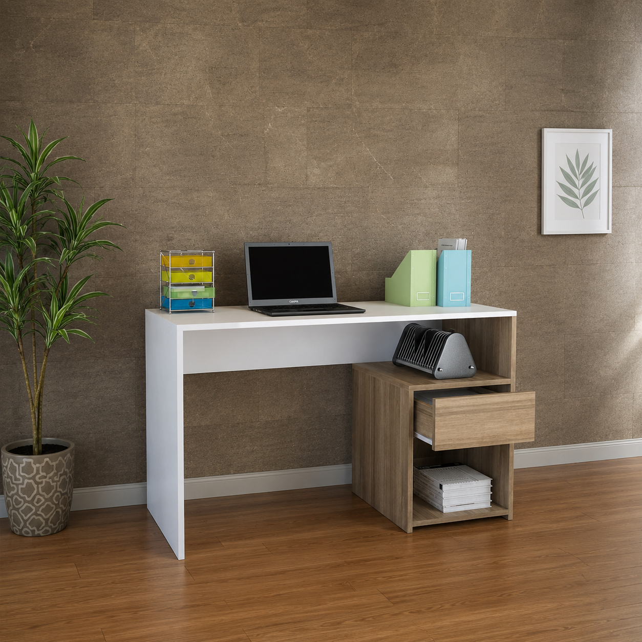 Sora Dual-Finish Workstation, 120x40x80 cm