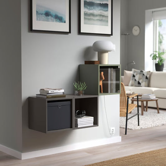 GlowCab – Cabinet with Glass – Green– 35×25×35 cm