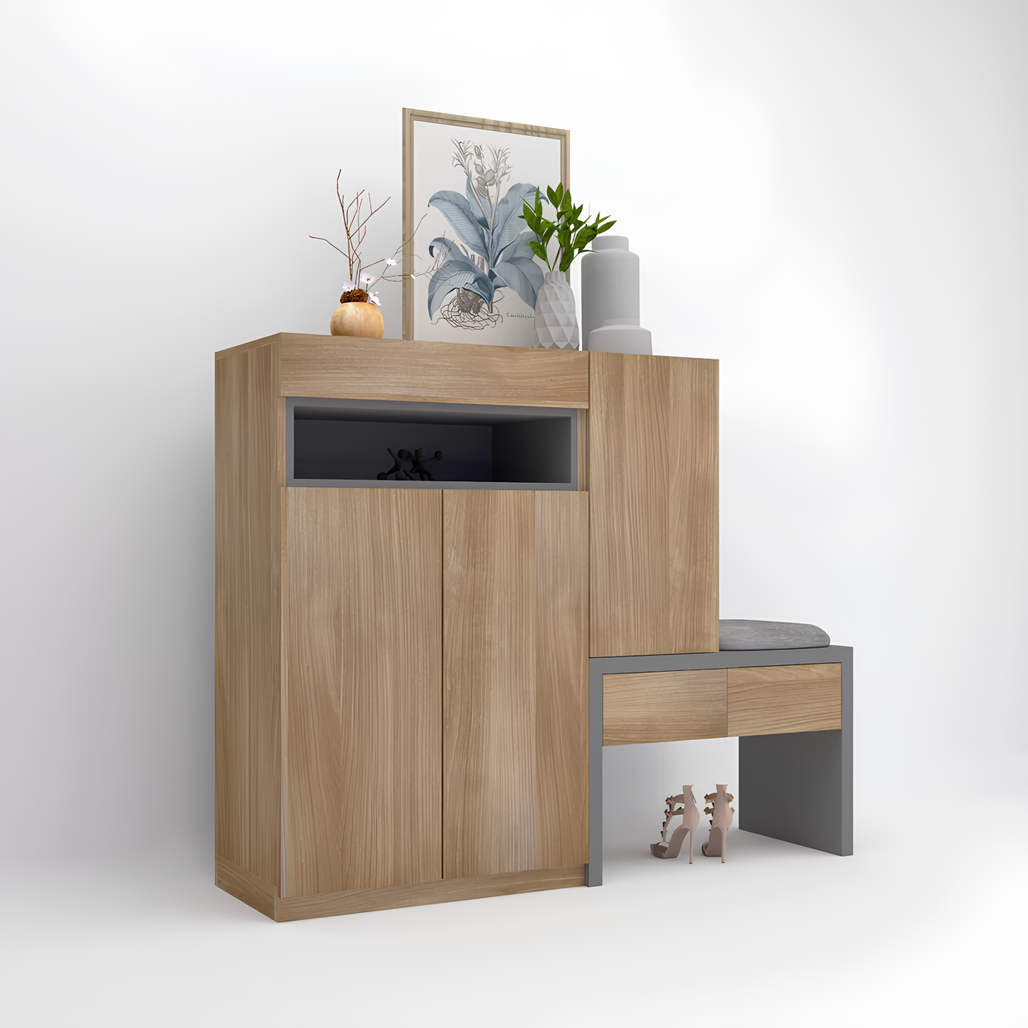 GR Shoe rack 110x35x143 cm