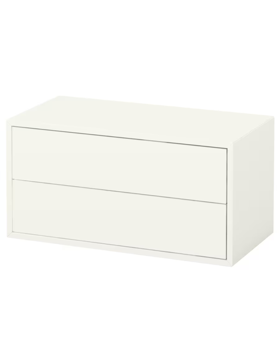 PushDuo – Cabinet with 2 Drawers – White– 70×35×35 cm