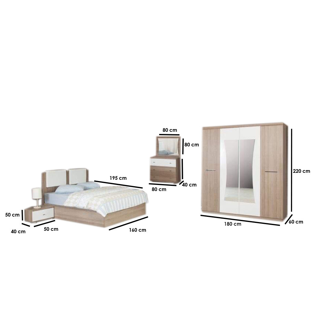 Valerio Bedroom Set – 5 Pieces