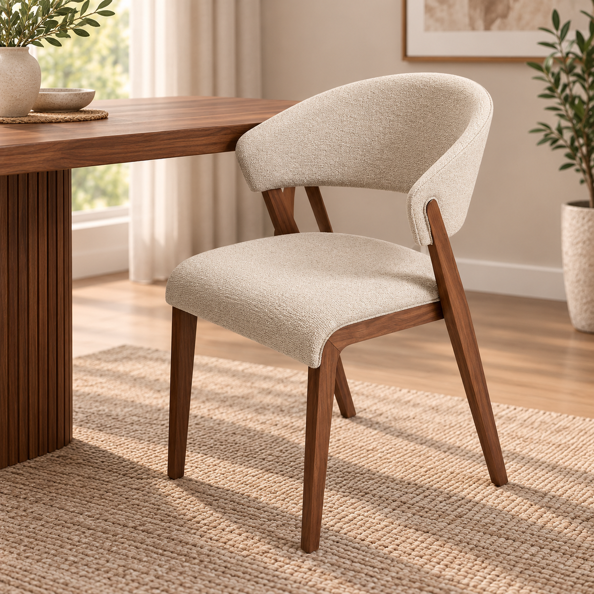 Astrid Mid-Century Upholstered Side Chair