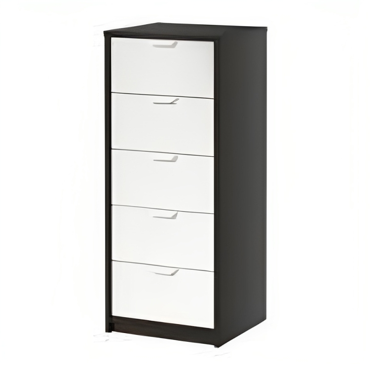 MDF Black & White Unit Drawer- 104cm × 43cm × 40cm.