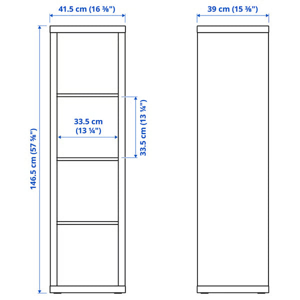 Kseries Shelving unit with 4 drawers, 147x39x42cm