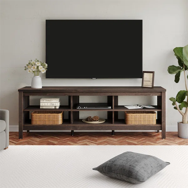 Montaro Wooden TV Stand with Open Shelving – 160x40x60cm