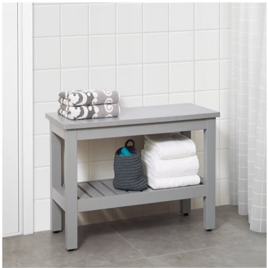 مقعد حمام هيمنس، رمادي، 83×37×53 سم