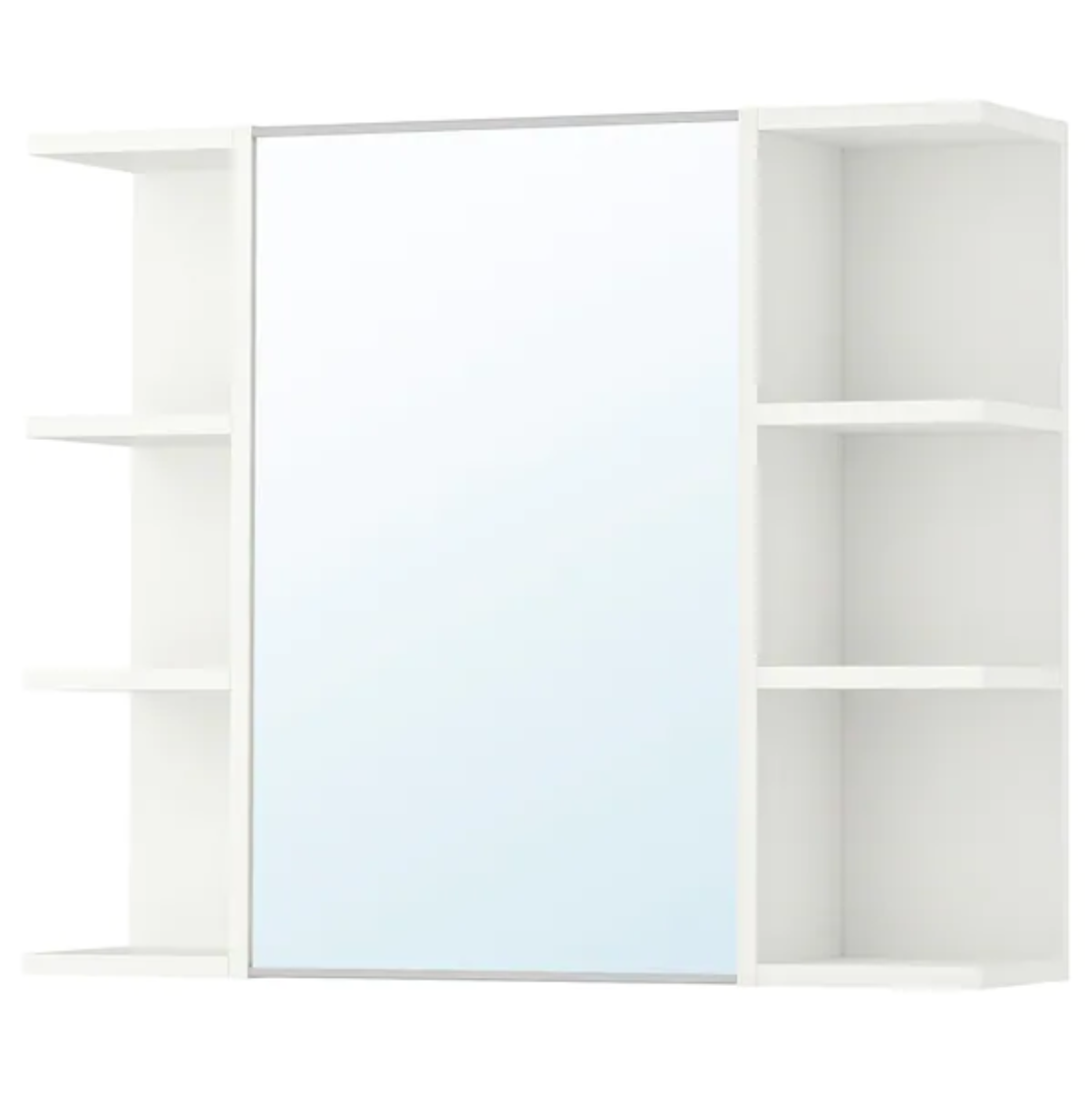 Lili Bathroom Shelve Unit with Mirror – 80×20×60 cm