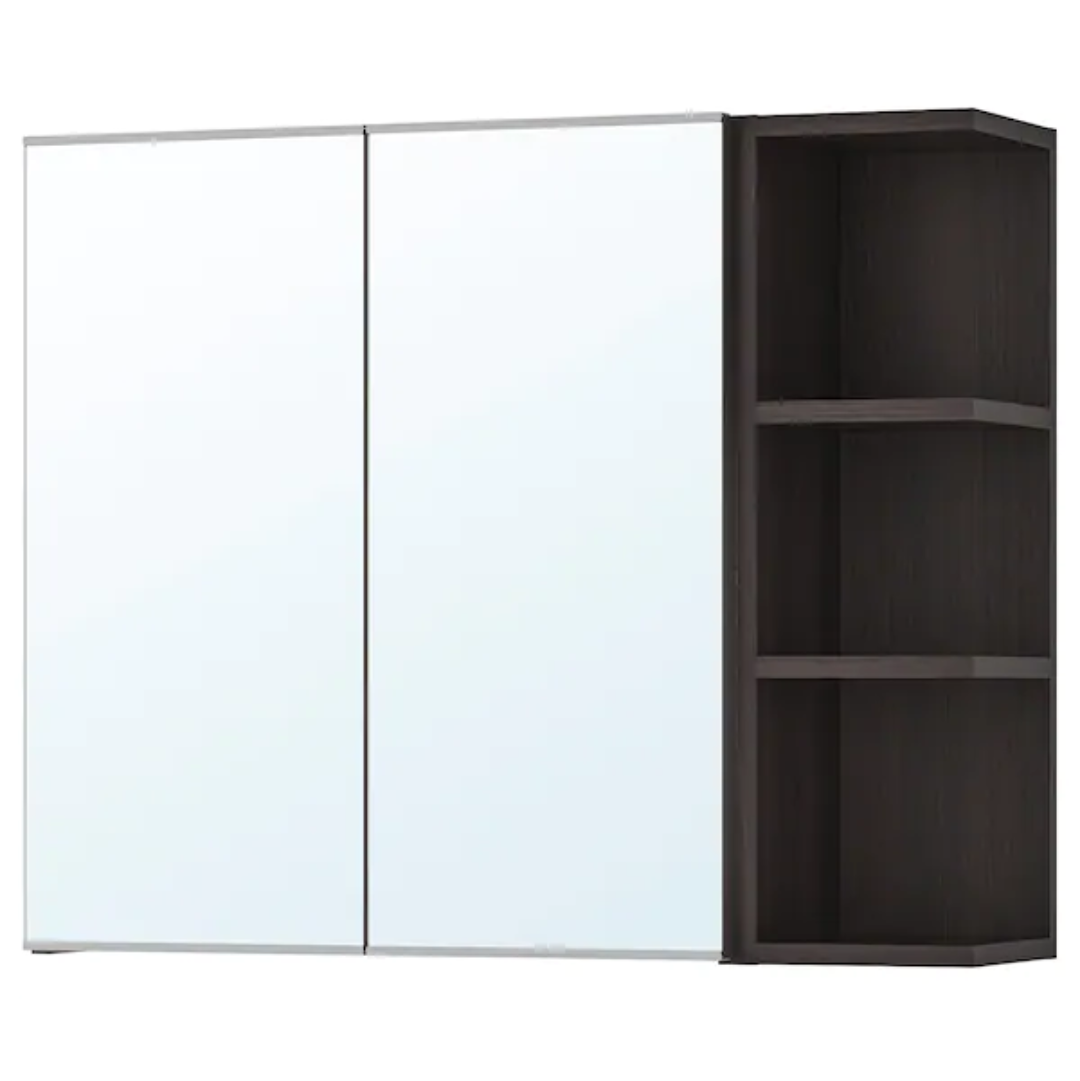 Lili Bathroom Shelve Unit Mirror door with side shelves – 80×20×60 cm