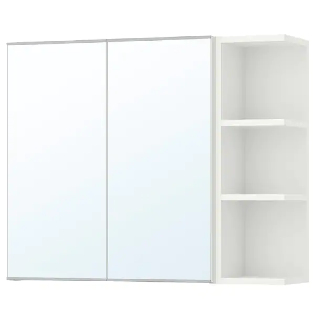 Lili Bathroom Shelve Unit Mirror door with side shelves – 80×20×60 cm