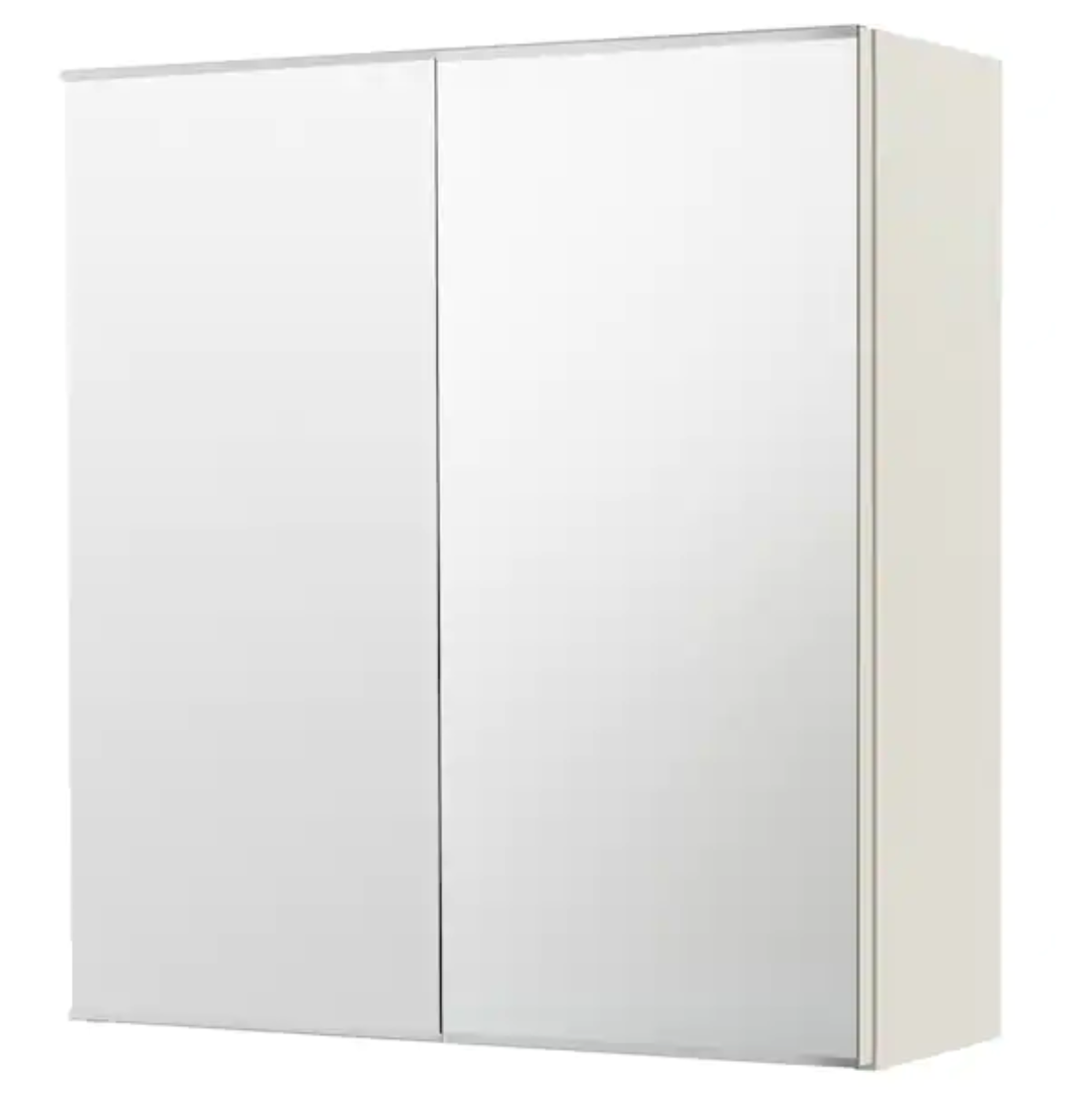 Lili Bathroom Shelve Unit with Mirror – 60×20×60cm