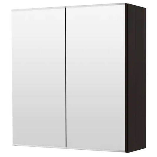 وحدة رفوف حمام ليلي مع مرآة - 60×20×60