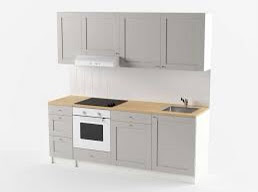 Modular Kitchen Set – 220 cm Base Units + 3 Wall Cabinets