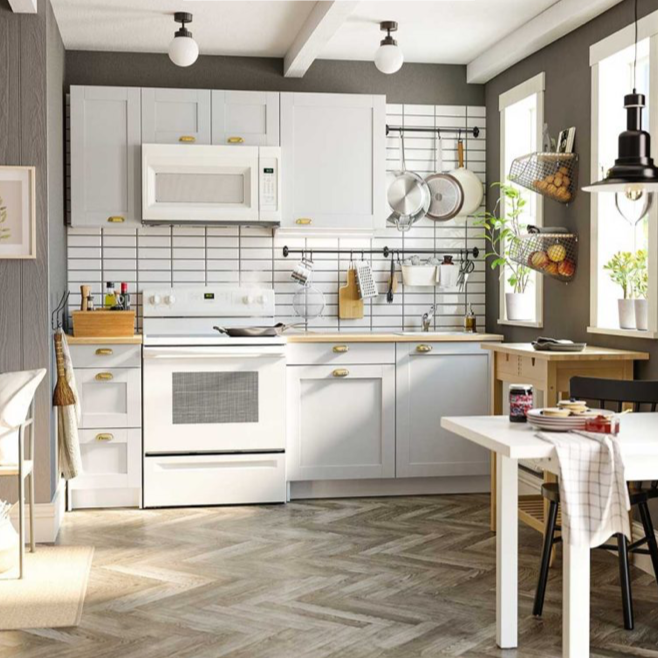 Modular Kitchen Set – 220 cm Base Units + 3 Wall Cabinets