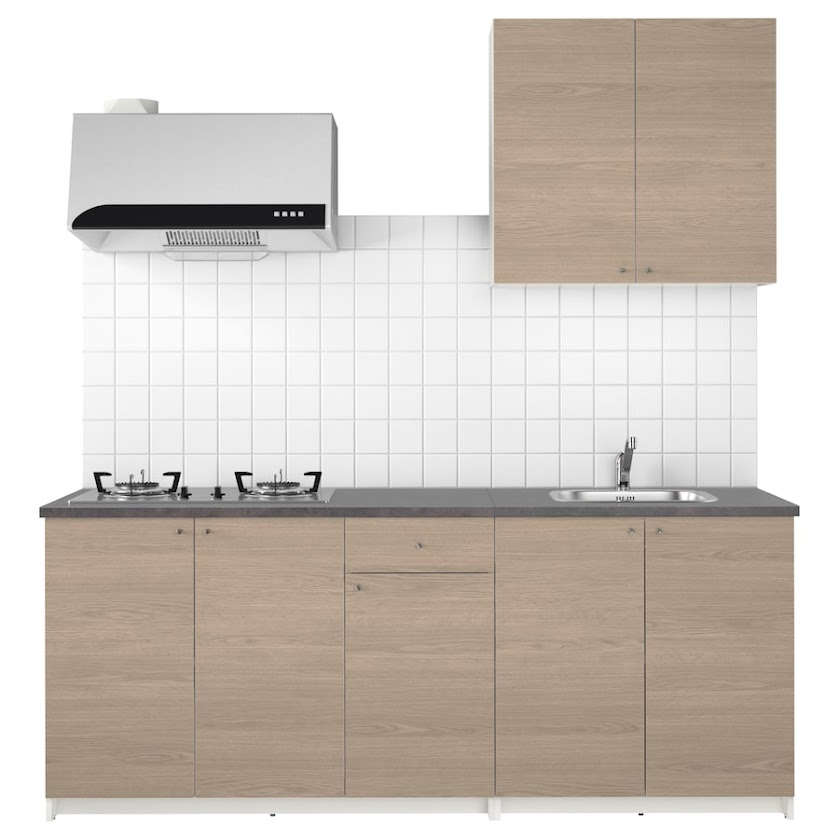Modular Kitchen Set – 200 cm Base Units + 80 cm Wall Cabinet
