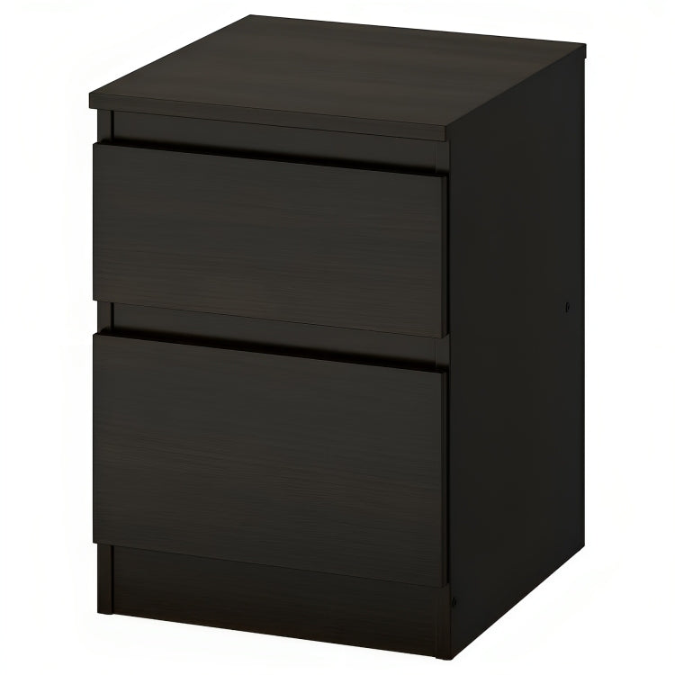 صوان MDF أسود بني - 51 سم × 40 سم × 34 سم.