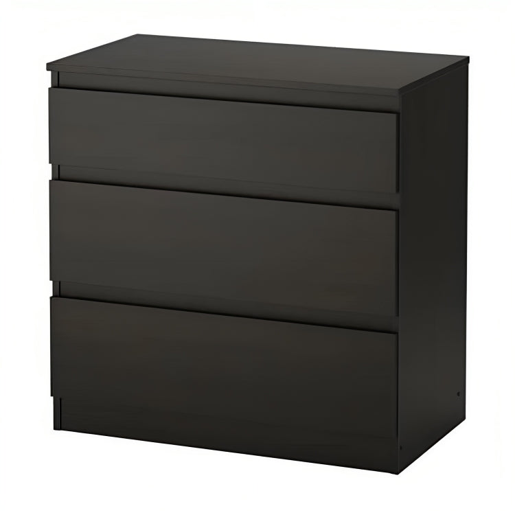 درج وحدة MDF أسود بني - 70 سم × 40 سم × 40 سم.