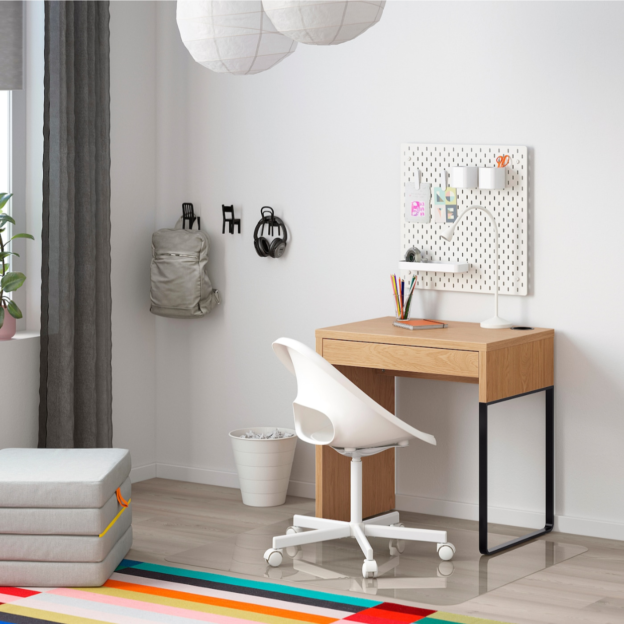 MDF Yellow Desk - 75cm × 50cm × 70cm.