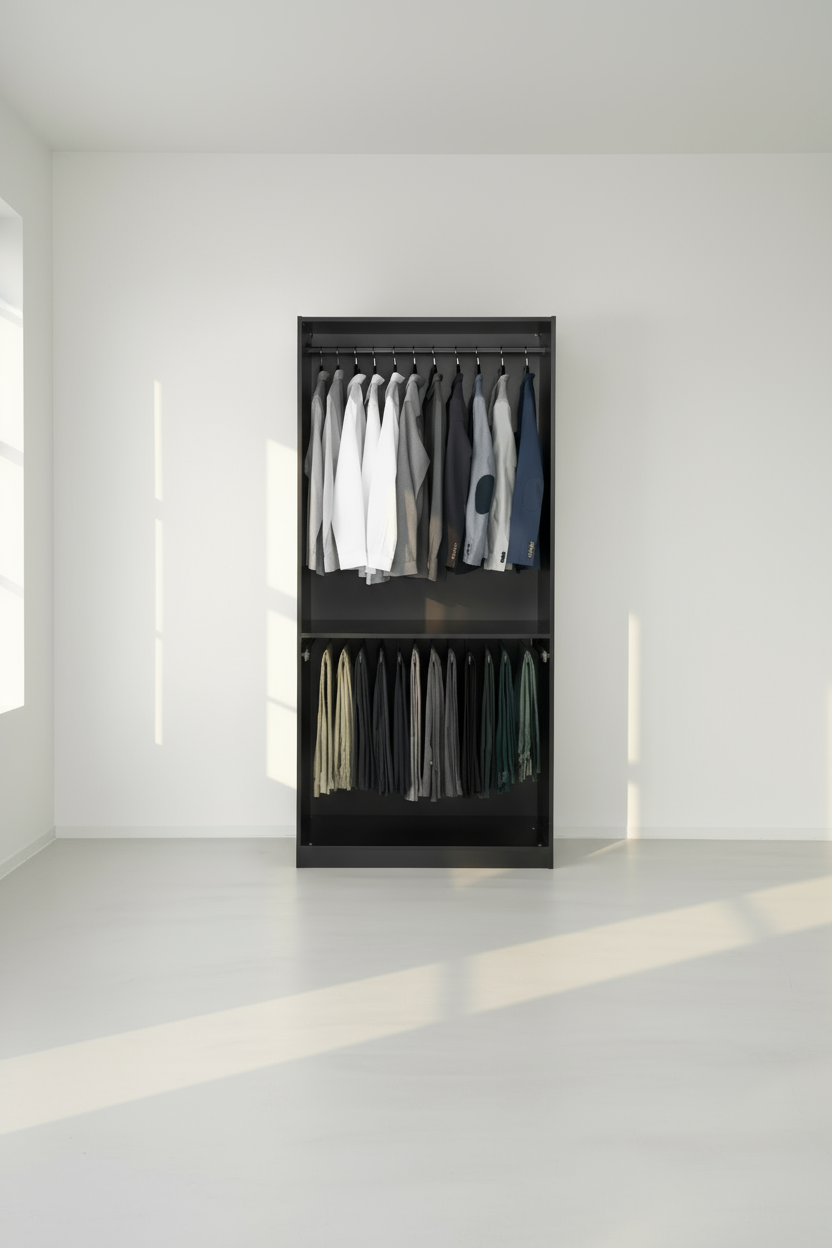 Max Brown Wardrobe – 100x58x200cm.