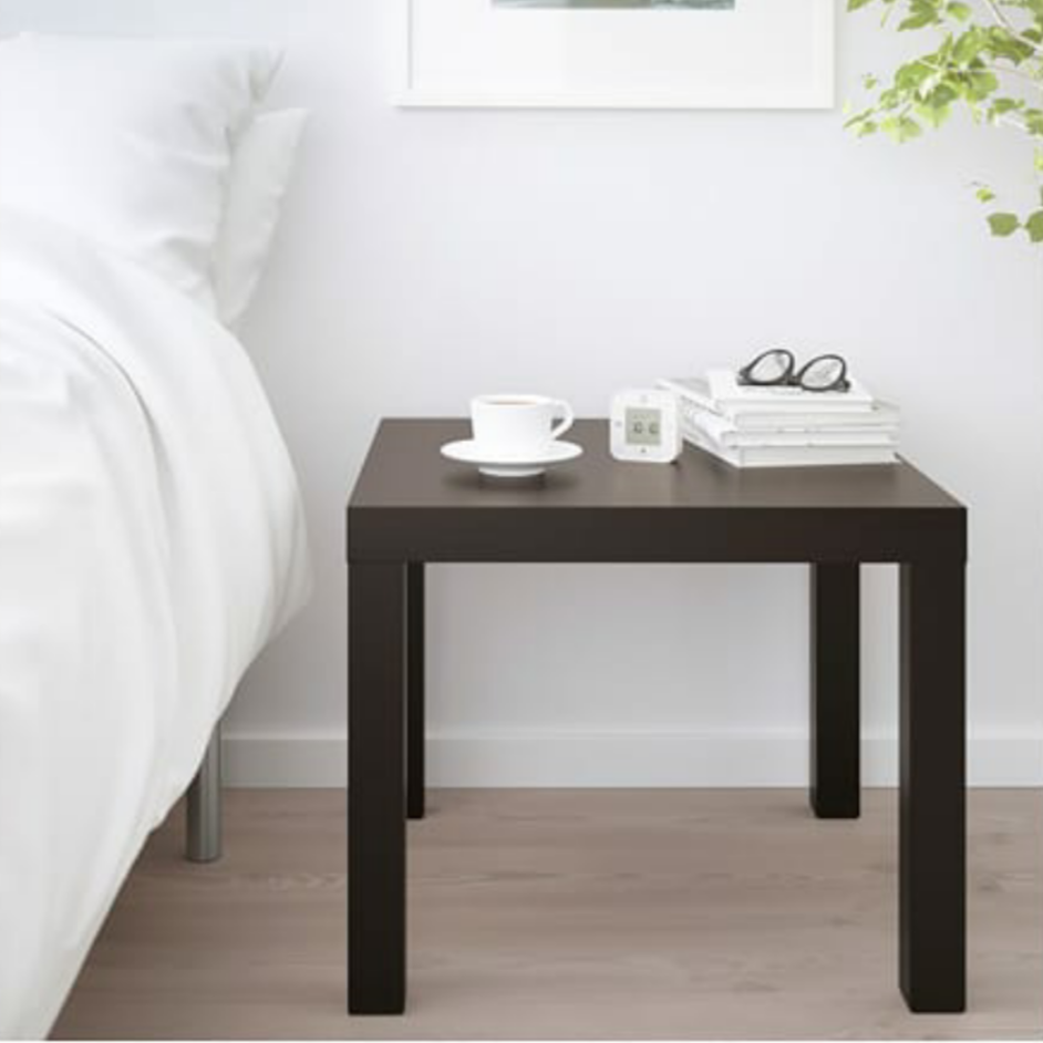 LUCK Side Table Brown & Black 55x45x55cm.