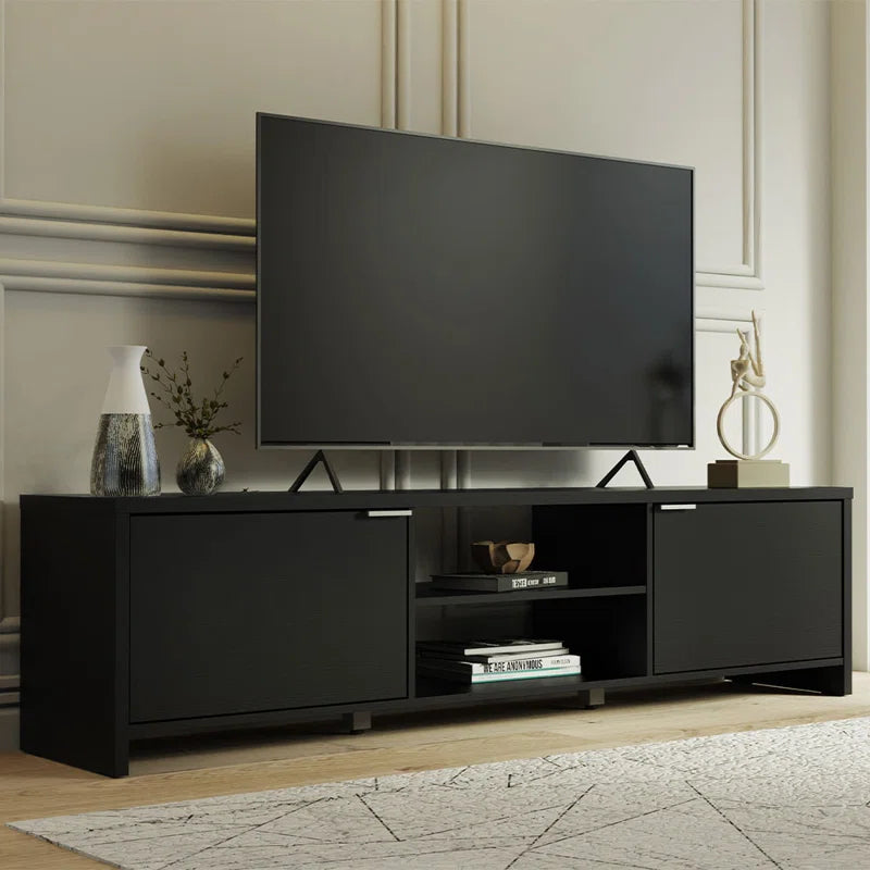 Mendora Black TV Stand 160 cm x 40 cm x 50 cm