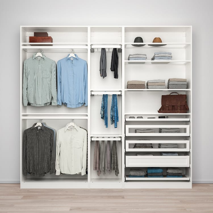 Maxs white Wardrobe Unit – 240cm x 250cm x 40cm