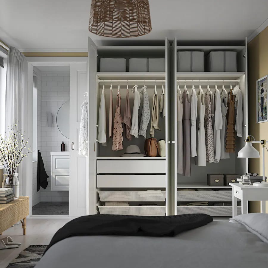 MaxH White Wardrobe – 200m x 58m x 240cm