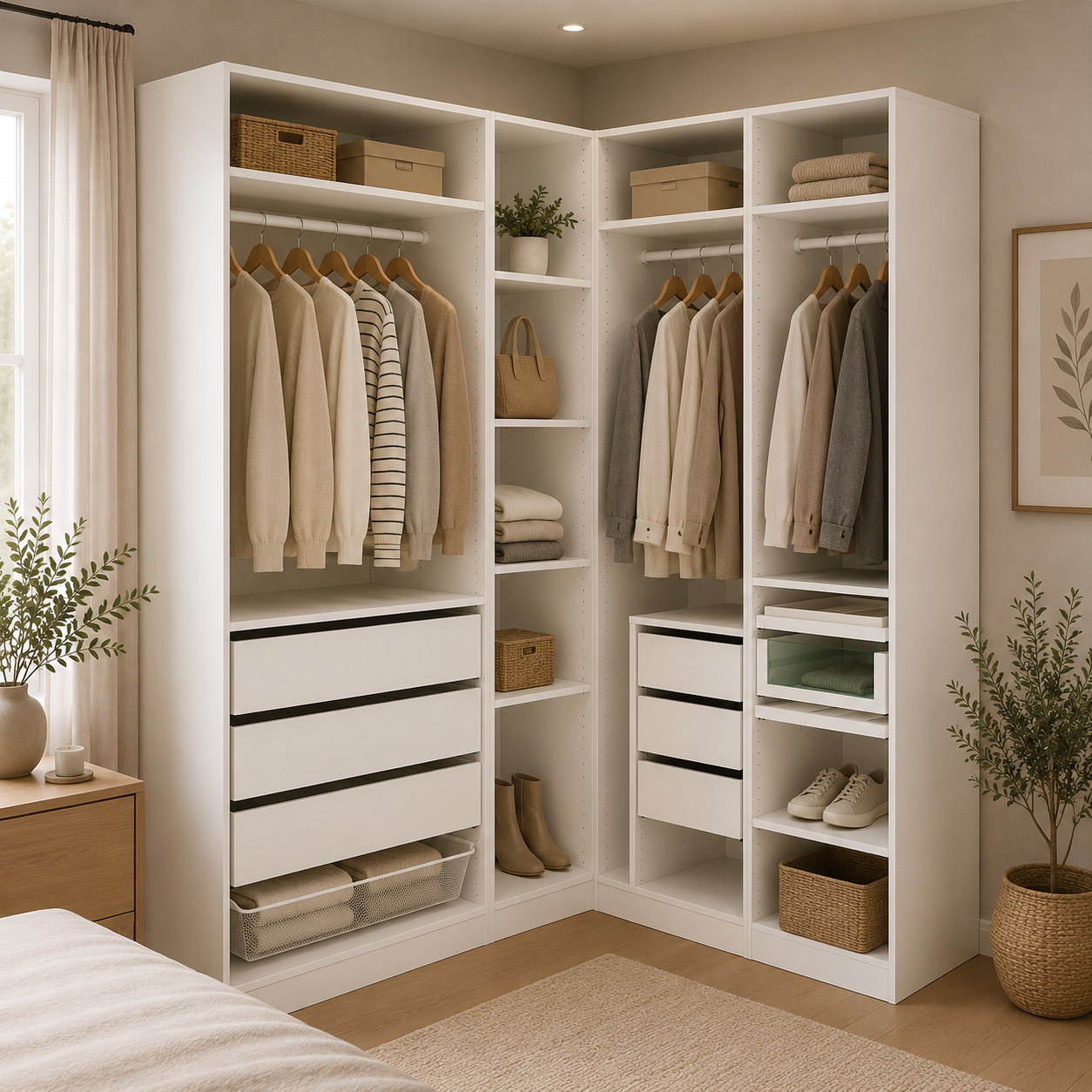 MIX Corner Wardrobe, 160x120x240cm