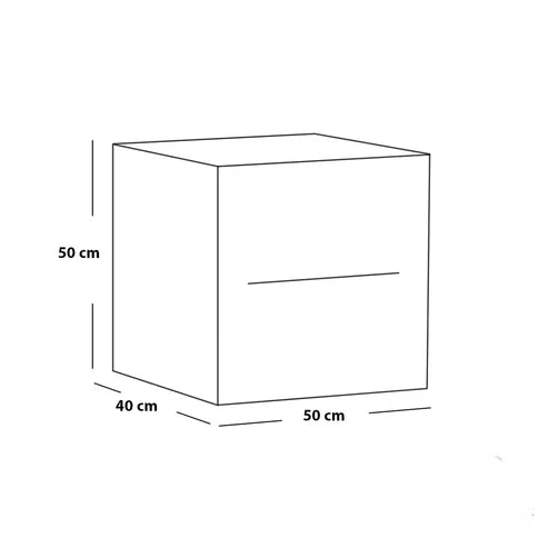 Lumina Modern Nightstand, 50x40x50cm