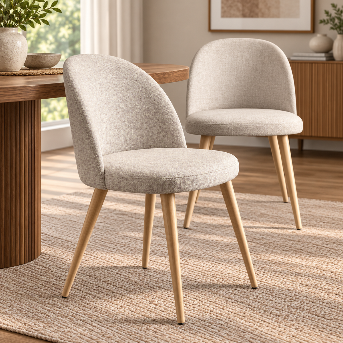 Nesta Textured Fabric Dining Chair