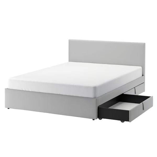 Glad Upholstered bed frame, 2 Storage Drawers