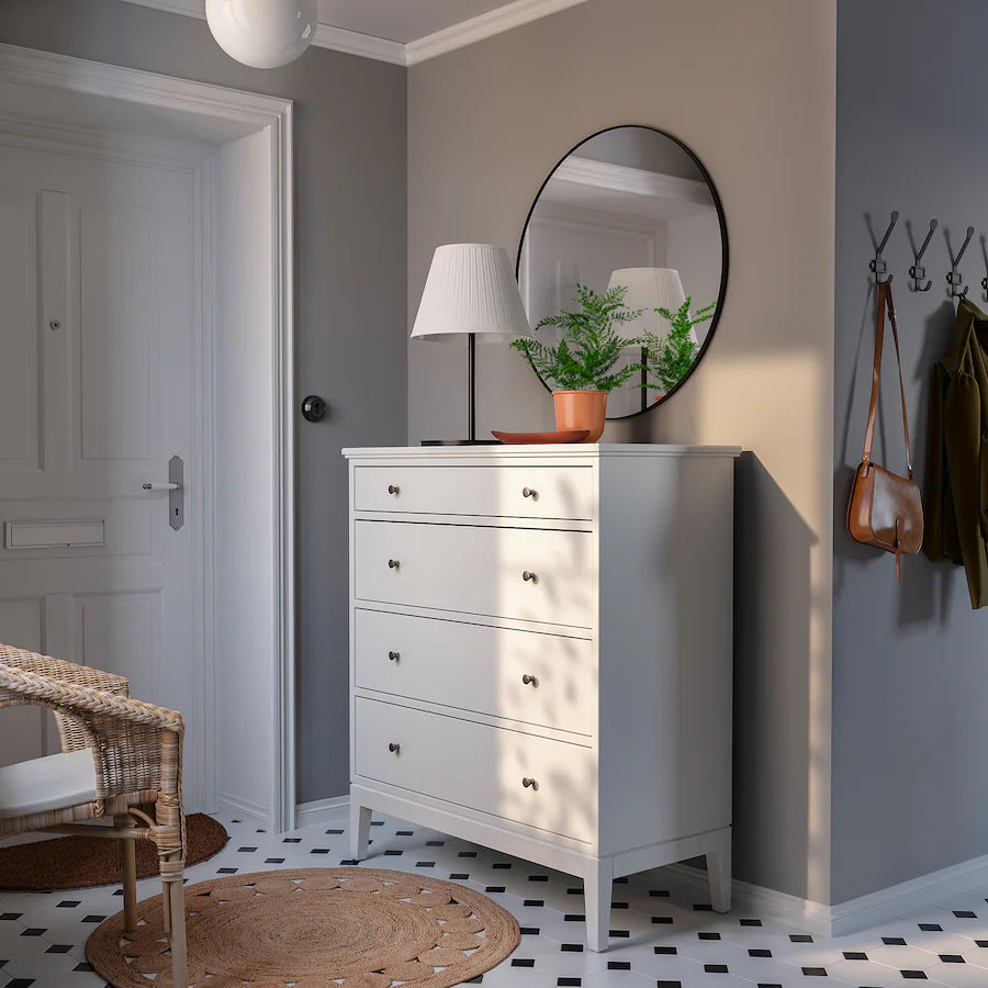 ID4 White Drawers 98cm x 50cm x 118cm