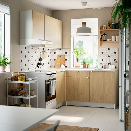 Corner Modular Kitchen – Base & Wall Units 180 x 180 cm