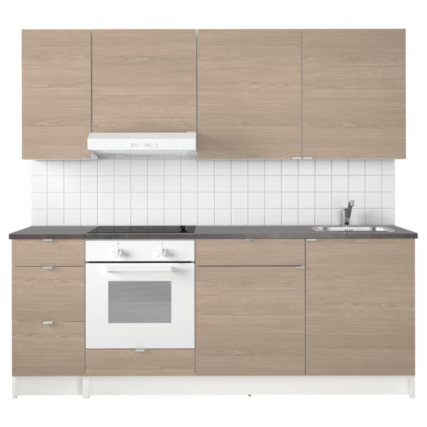 Modular Kitchen Set – 220 cm Base Units + 3 Wall Cabinets
