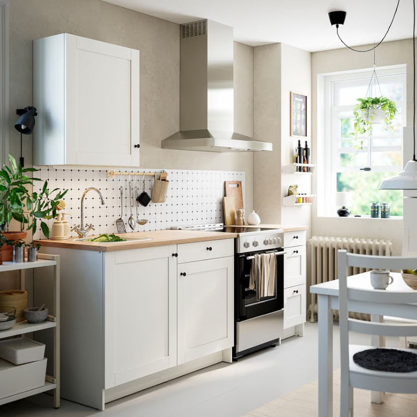 Modular Kitchen Set – 2 Base Units 220 cm + 1 Wall Cabinet 60 cm