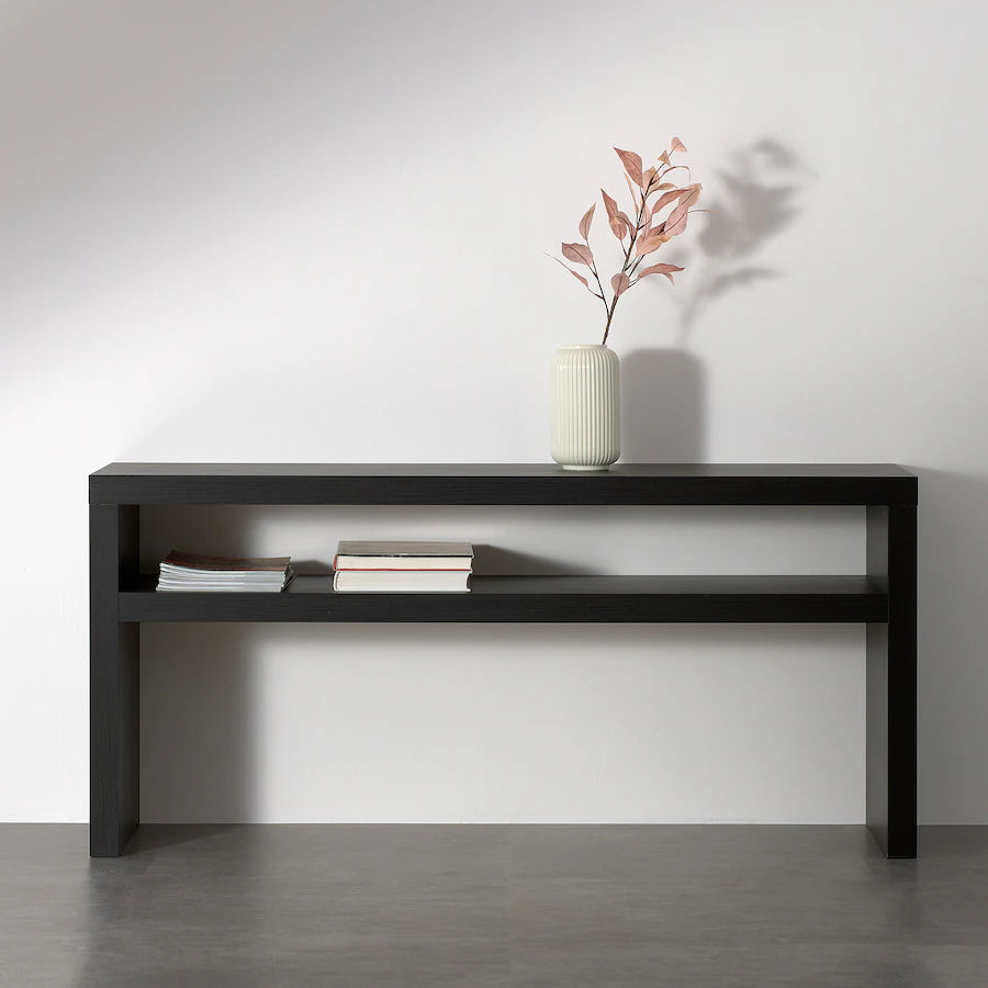 LUCK – Black Console Table 140×39×65 cm.