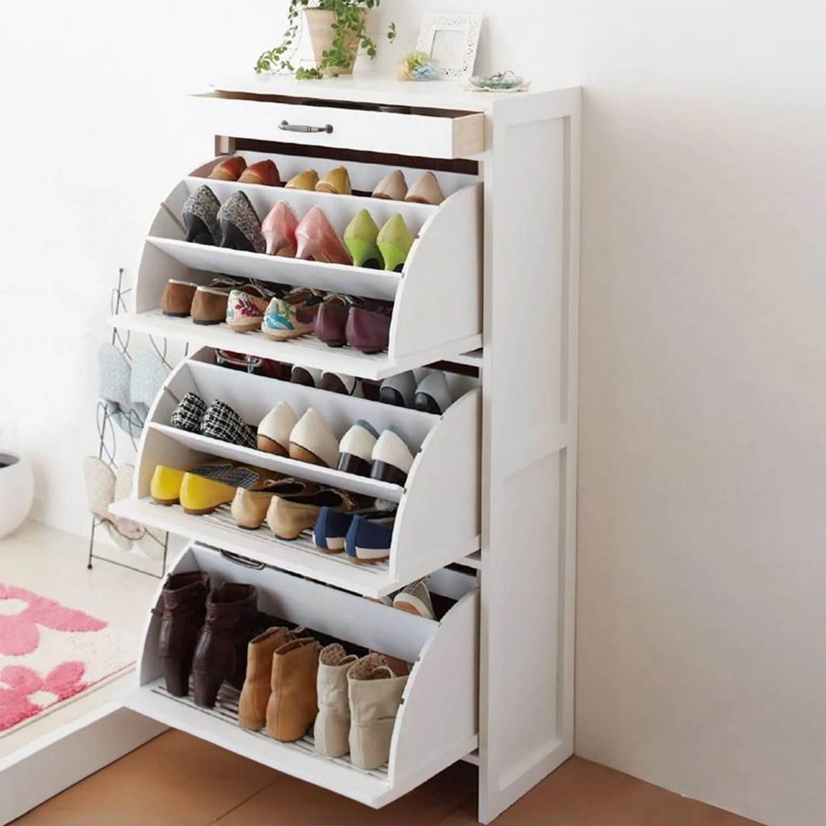 The Pristine Hallway Shoe Keeper,80x40x145cm